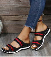 Rose - Retro Ortopædiske Slip On-Sandaler