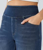 Højtaljede Jeans med Brede Ben og Strække til Kvinder - Otana