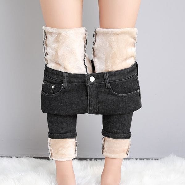 Jeans med fleecefor - Bahad