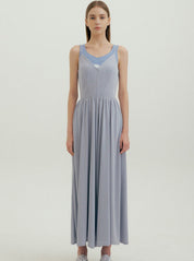 Maxikjole til Kvinder, Elegant V-udskæring med åben Ryg - Serene