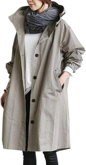 Moderigtig lang trenchcoat kvinders - Carolina