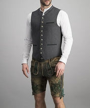 Herre traditionel vest grå klassisk elegant - Townes