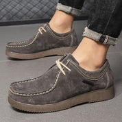 Casual Herre Loafers Lavet af Ruskind med Blonder - Collen