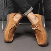 Casual Herre Loafers Lavet af Ruskind med Blonder - Collen