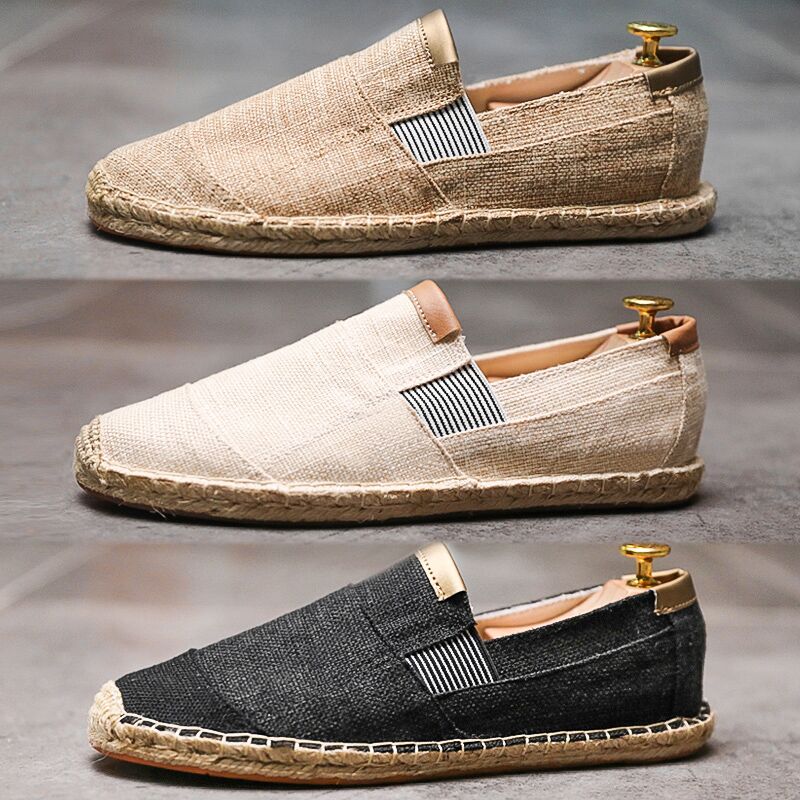 Stilfulde Lette Canvas Loafers til Mænd - Rosku