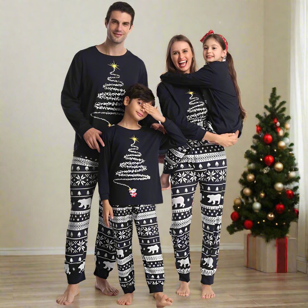 Familiemode matchende pyjamassæt til jul - Jette