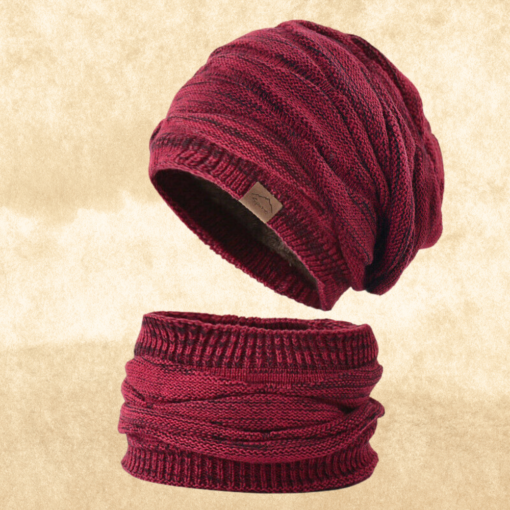 Vinter Beanie Hats Tørklæde Sæt - Erin