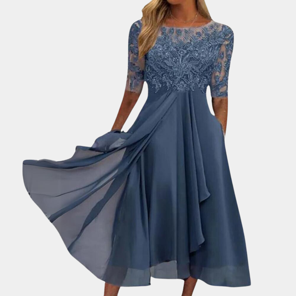 Klassisk Elegant Kjole til Kvinder – Ideel til Fest & Formelle Events - Felicida
