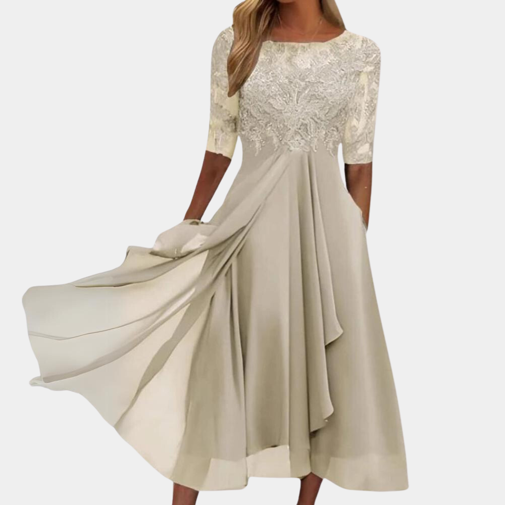 Klassisk Elegant Kjole til Kvinder – Ideel til Fest & Formelle Events - Felicida