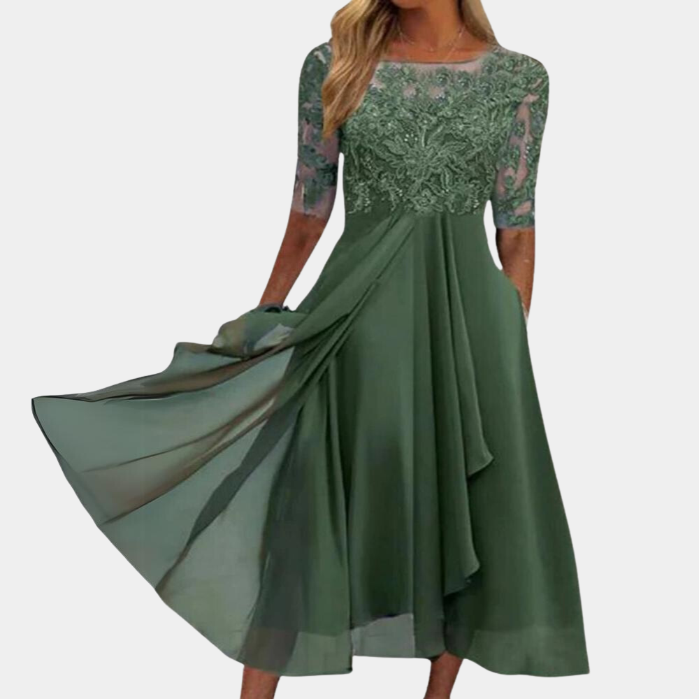 Klassisk Elegant Kjole til Kvinder – Ideel til Fest & Formelle Events - Felicida