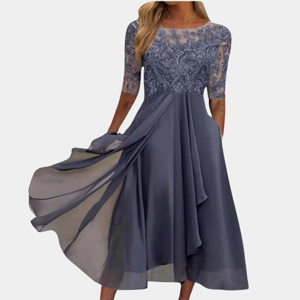 Klassisk Elegant Kjole til Kvinder – Ideel til Fest & Formelle Events - Felicida