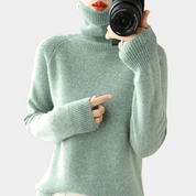 Blød strikket sweater til kvinder - Pink