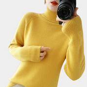 Blød strikket sweater til kvinder - Pink
