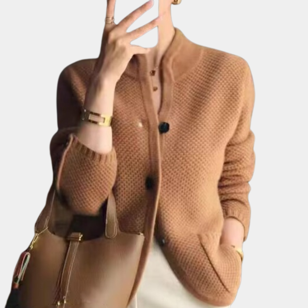 Elegant strikket cardigan til kvinder - Sonhy