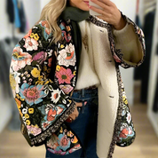 Trendy blomstret damejakke - Yuliana