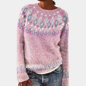 Elegant stribet sweater til kvinder - Vania