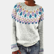 Elegant stribet sweater til kvinder - Vania
