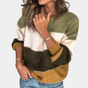 Elegant stribet sweater til kvinder - Hailei