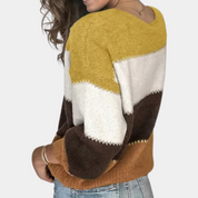 Elegant stribet sweater til kvinder - Hailei