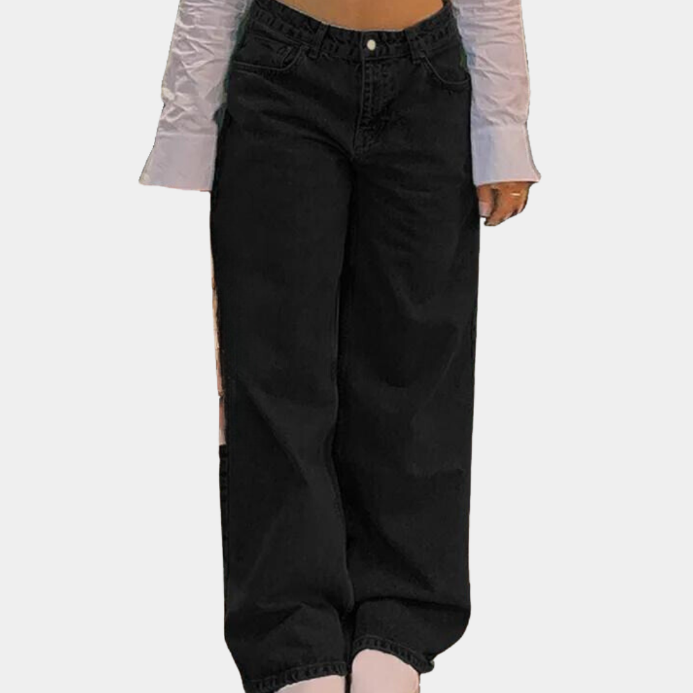 Lav talje og baggy jeans til kvinder - Aureli