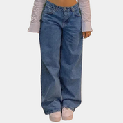 Lav talje og baggy jeans til kvinder - Aureli