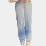 Lav talje og baggy jeans til kvinder - Aureli