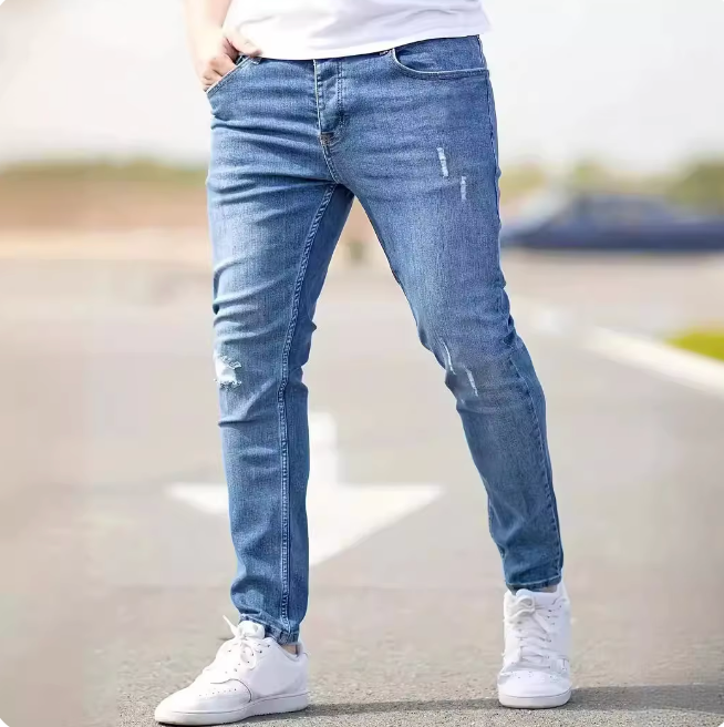 Matcolm – Jeans med flænger til mænd