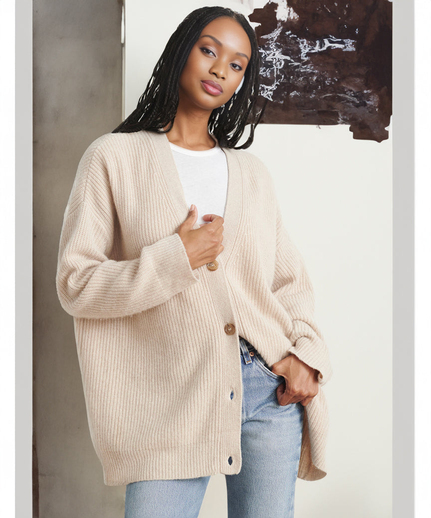 Cashmere cocoon cardigan - Marian