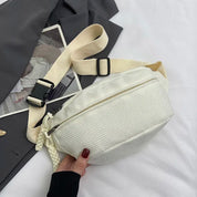 Casual fløjlstaske til kvinder | Trendy bæltetaske | Skuldertaske - Savia