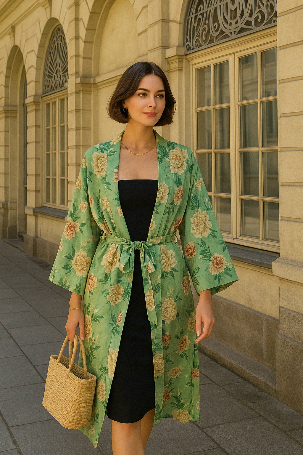 Blomsterstrand Kimono til kvinder - Itaria