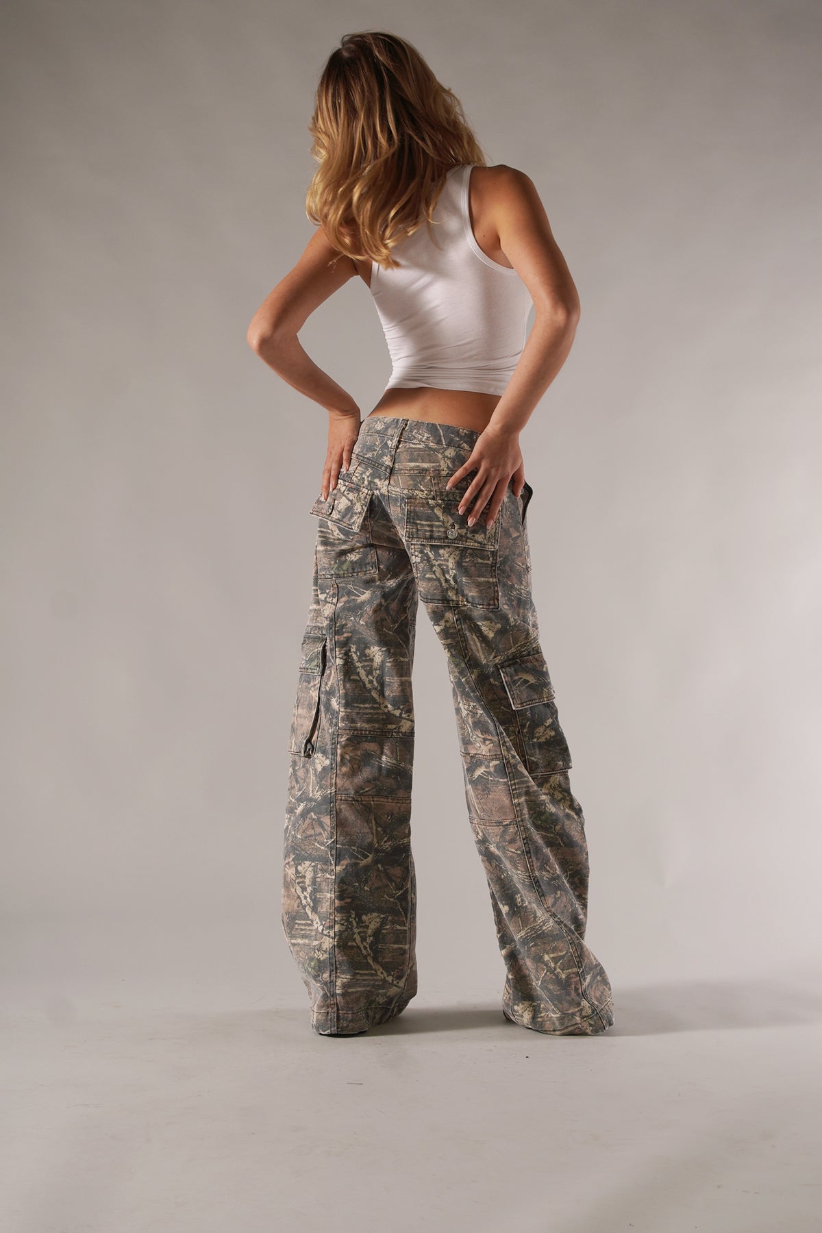 Unisex Streetwear Camouflage Cargo Bukser - Washai
