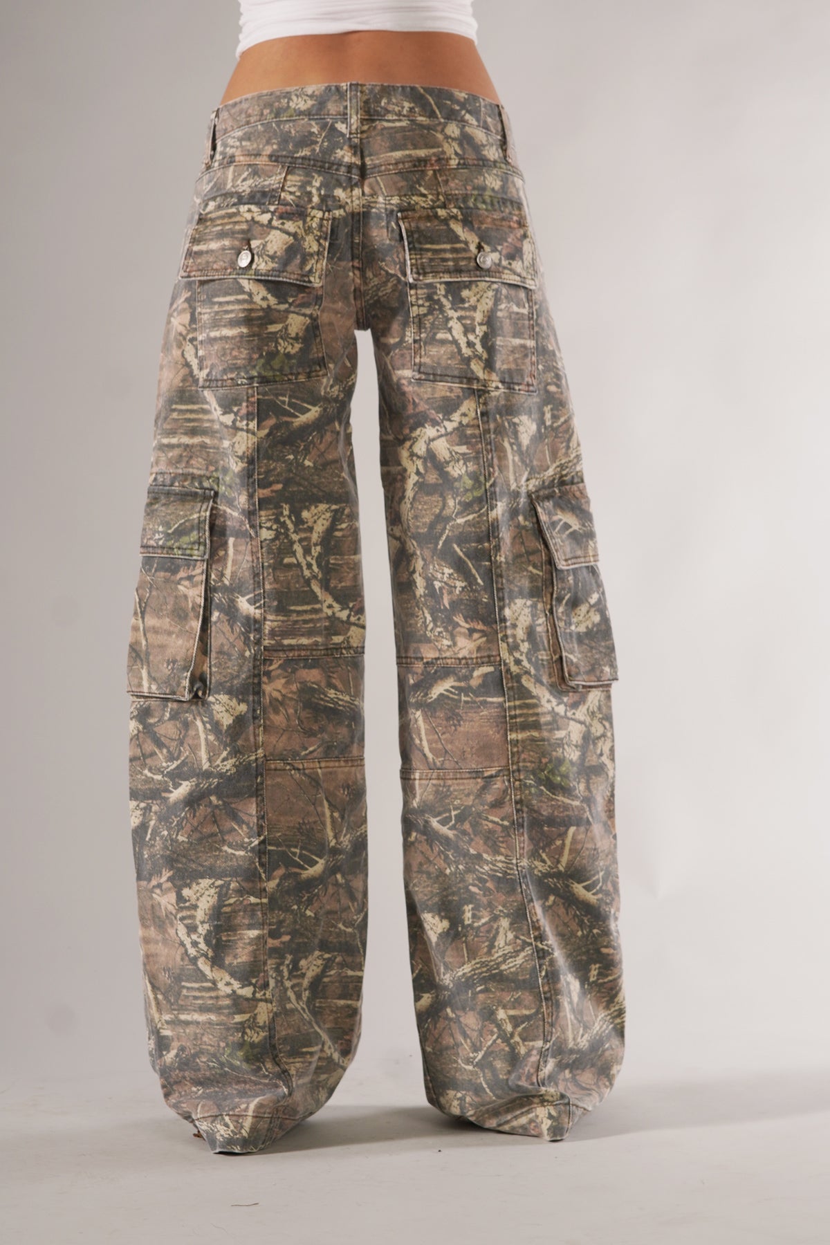 Unisex Streetwear Camouflage Cargo Bukser - Washai