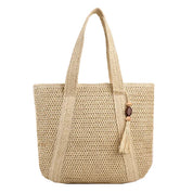 Weave Tote sommer strandtaske | Feminin boheme-skuldertaske - Roan