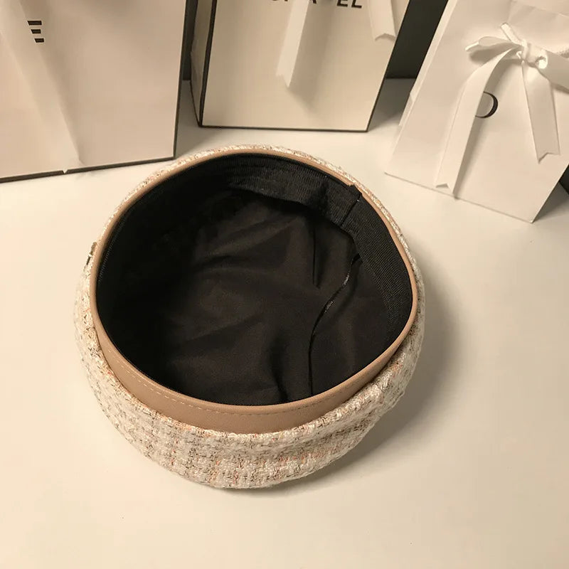Retro årgang Kvinders Houndstooth Baskerhat | Forårskollektion - Creissa