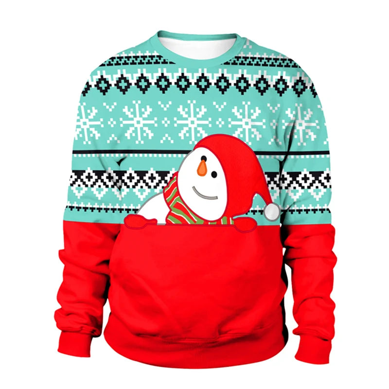 Julemanden og nisser julesweater til mænd og kvinder - Johanne