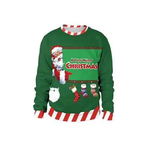 Julemanden og nisser julesweater til mænd og kvinder - Johanne