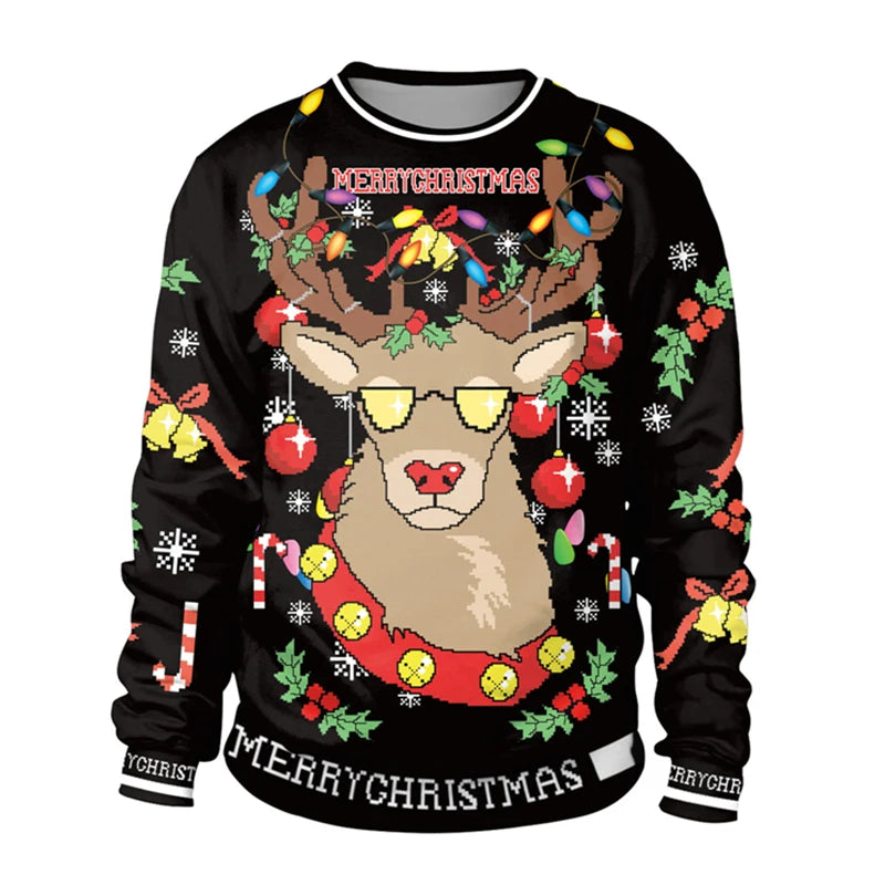 Julemanden og nisser julesweater til mænd og kvinder - Johanne
