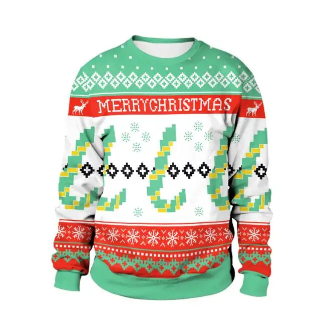 Julemanden og nisser julesweater til mænd og kvinder - Johanne