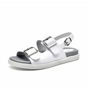 Luksuriøse Sandaler med Lav Hæl til Kvinder med Spændedesign - Kamia