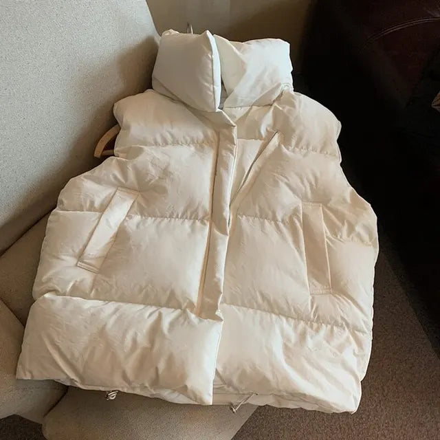 Kirsty | Vest til kvinder - Tykt foret dunvest i løs Harajuku-stil