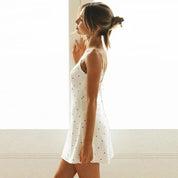 V-hals Kjole Dame Boho Strandkjoler Sommer - Lieila