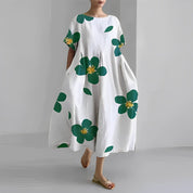 Boho Vid Blomstret Kjole - Spring