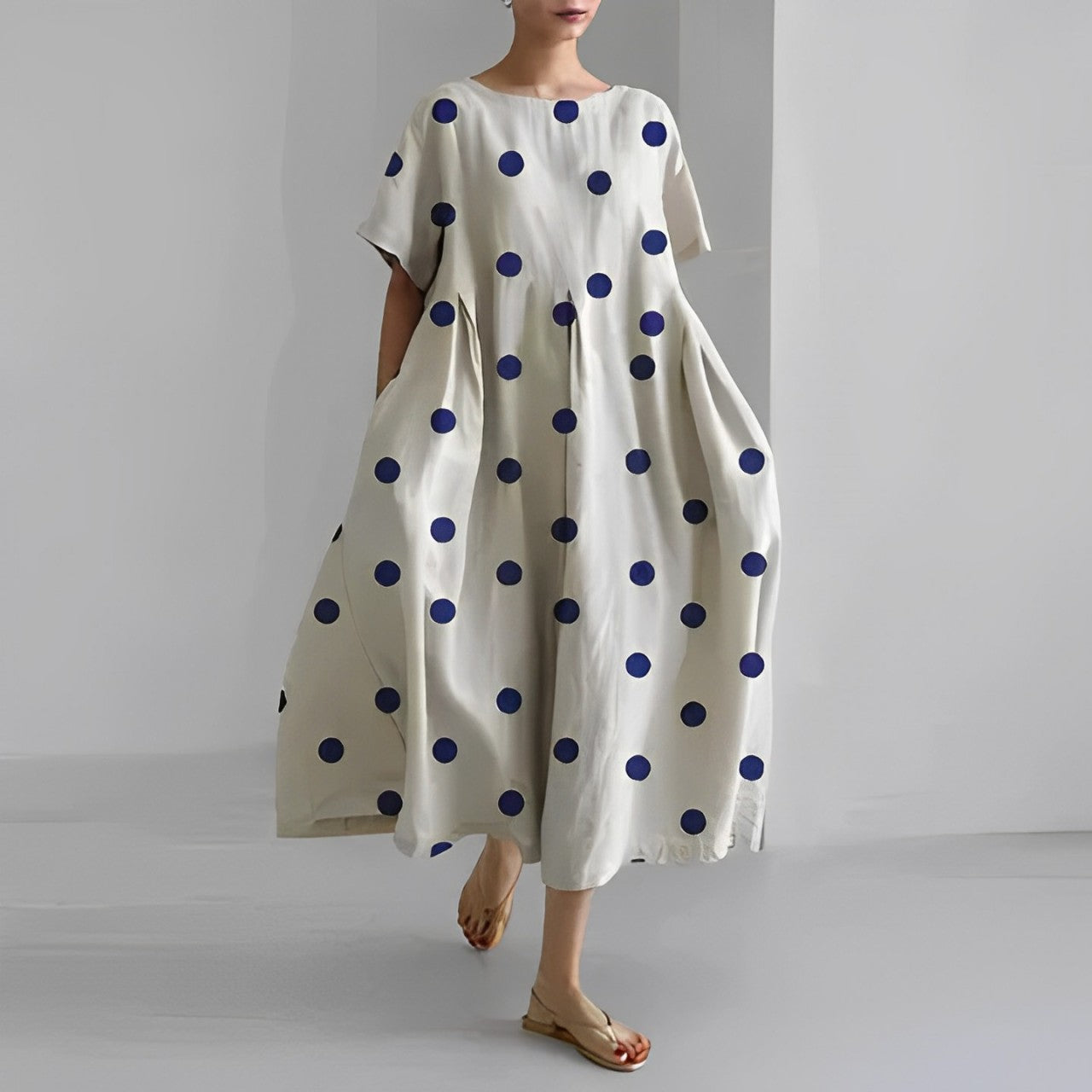 Boho Vid Blomstret Kjole - Spring