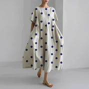 Boho Vid Blomstret Kjole - Spring