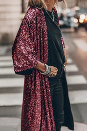 Morah | Moderigtig cardigan med pailletter