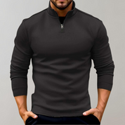 Herre sweater med rullekrave med lynlås - Antony
