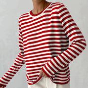 Stribet sweater skjorte - Karola