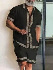 Matteo | Elegant sæt kortærmet skjorte og shorts