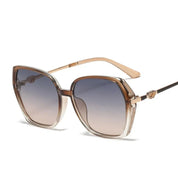 Trendy firkantet solbrille til kvinder | Vintage Shades | UV400-beskyttelse - Malista