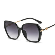 Trendy firkantet solbrille til kvinder | Vintage Shades | UV400-beskyttelse - Malista